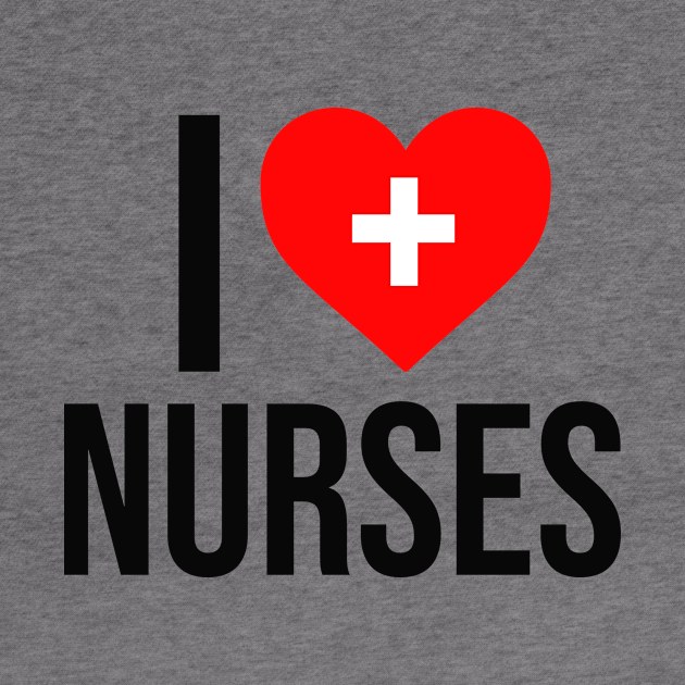 I Love Nurses Medical Heart Cross by Mellowdellow